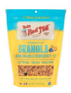 granola lemon bluberry